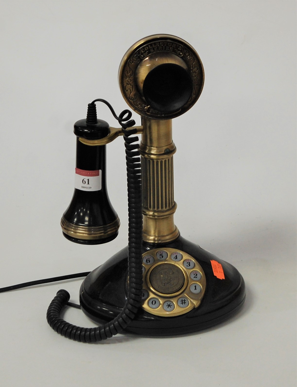 A reproduction stick telephone