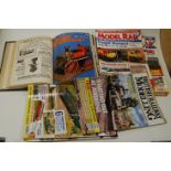 Three boxes of railway related magazines, to include Railway Modeller and Hobbies etc, dating from