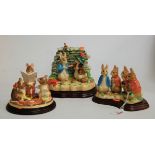 A collection of three Border Fine Arts Beatrix Potter Classics figures to include Four Little