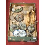 A box of miscellaneous, mainly animal, figures to include Country Artists Otter Cubs Young &