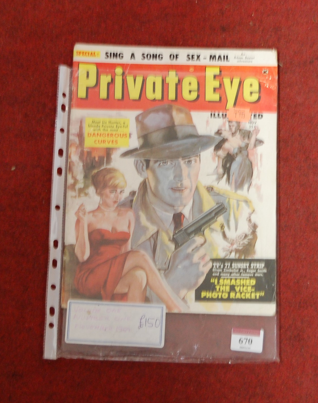 Private Eye Vol 1 No. 1, November 1959 (includes stories such as 'Meet Liz Hunter, a Blond Private