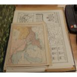 A folder containing a collection of various maps