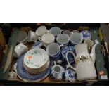 A collection of various ceramics to include a Royal Stafford Cocquette pattern part tea service