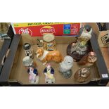 A collectin of various ceramics to include a Royal Doulton model of a Peregrine Falcon, a