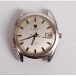A gent's steel cased Tissot Seastar automatic wristwatch, having signed silvered dial, date