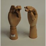 A pair of artist's model hands