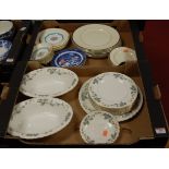 A collection of various ceramics to include a Minton Greenwich pattern part dinner service, and a