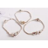 Three Pandora Links bracelets