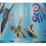 A box of various rolled Royal Air Force contemporary posters