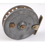 A W.F. Homer of Forest Gate Flick-em 4 1/4" centre pin fly reel.