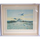 Sir Peter Scott (1909-1989), North Wind Bewick Swans, lithograph, signed in pencil to the margin, 44
