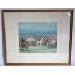 After Alfred James Munnings, (1878-1959), The Belvoir Hunt, Horses Exercising a December Morning,