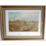 John King, (20th century), Sturmer Mere, East Essex Hunt, limited edition print no.30/250, signed,