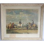 After Sir Alfred Munnings (1878-1959) Why weren't you out yesterday?, coloured print, published in