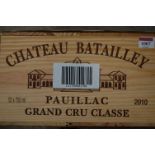 Château Batailley, 2010, Pauillac, twelve bottles (OWC)