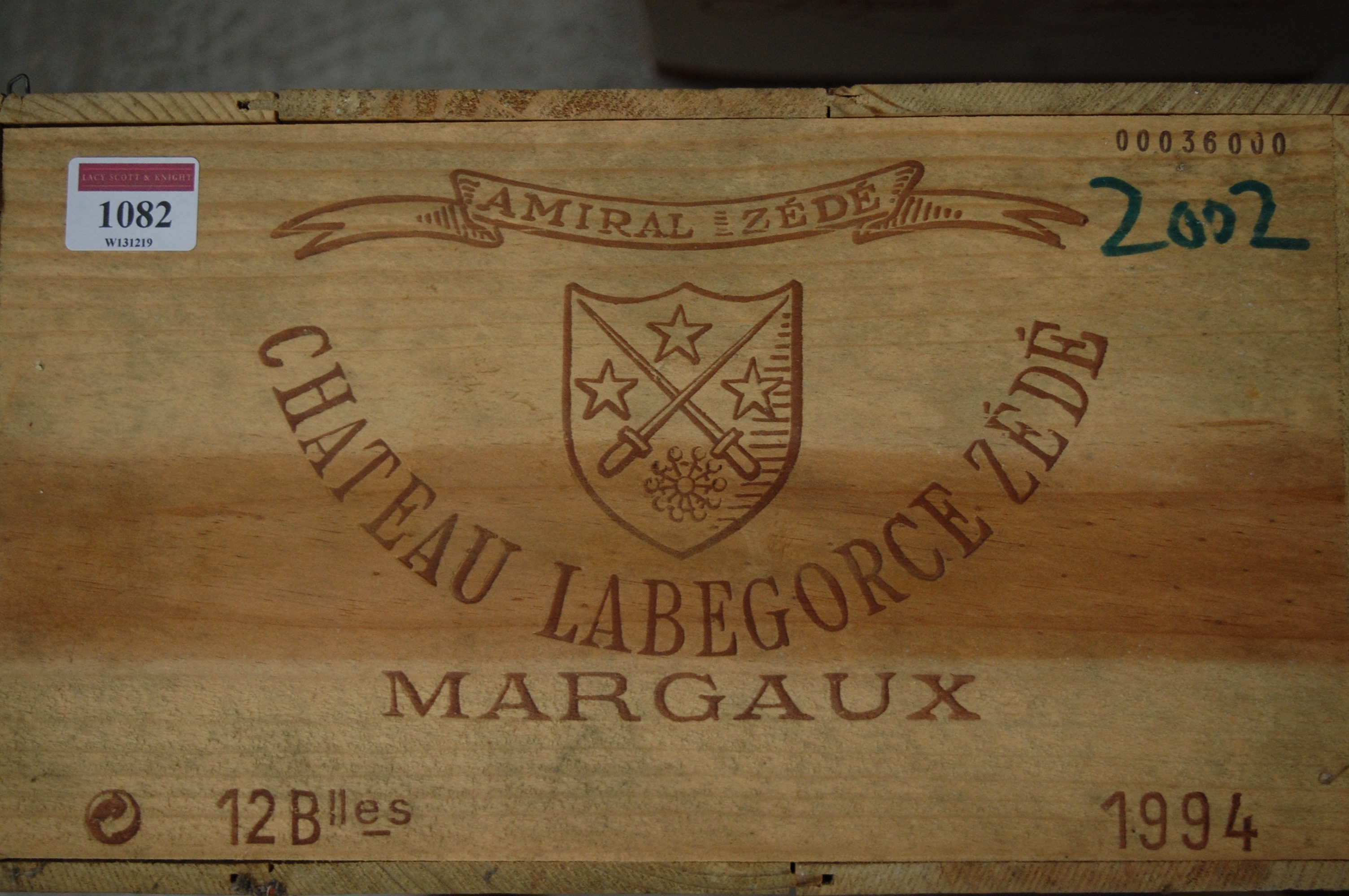 Château Labegorce Zédé, 1994, Margaux, twelve bottles (OWC)