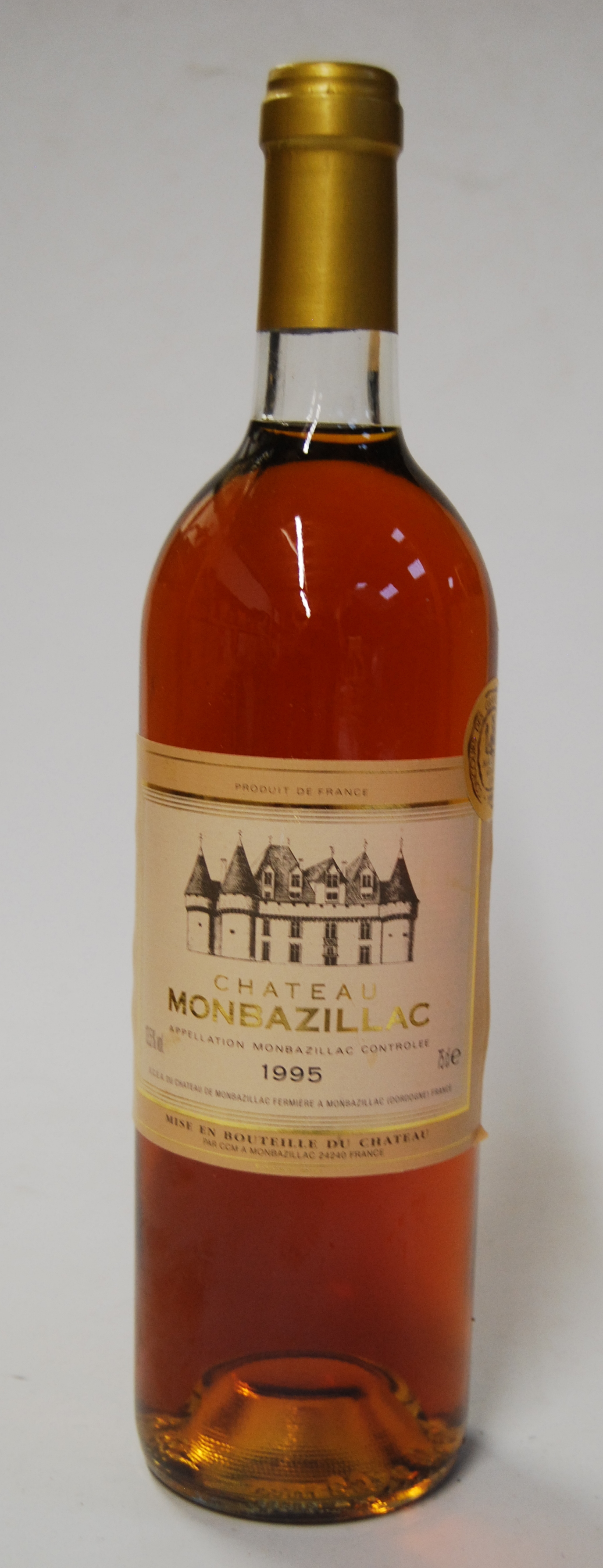 Château Monbazillac, 1995, Monbazillac, three bottles in gift pack carton