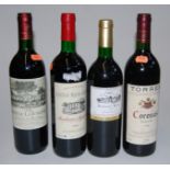 Château la Tuiliere, 1996, Côtes de Bourg, three bottles; Château Mayne-Graves, 2004, Bordeaux