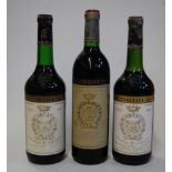 Château Gruaud Larose, 1970, 1975, and 1979, St Julien, three bottles