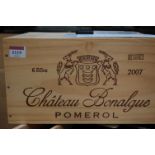 Château Bonalgue, 2007, Pomerol, six bottles (OWC)