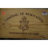 Château de Beaucastel, 1996, Châteauneuf du Pape, six bottles (OWC)