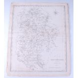 John Cary - County map of Bedfordshire, engraving, loose and uncoloured, 51 x 42cm; and seven others