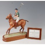 A Royal Worcester model of HRH The Duke of Edinburgh, modelled by Doris Lindner, model No.420, circa