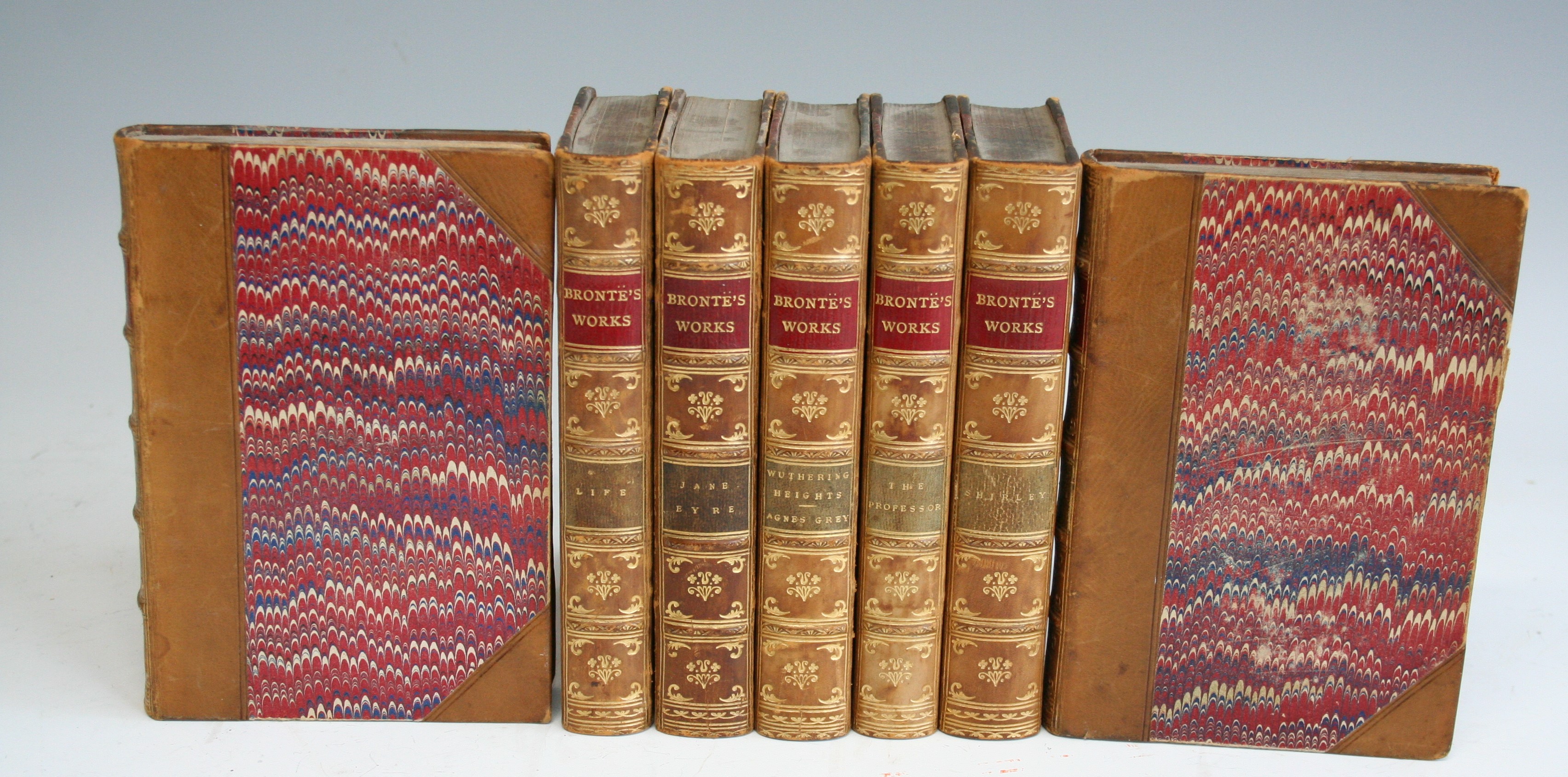 BRONTE, Charlotte, Emily & Anne, Villette, The Professor, Shirley, Jane Eyre, Wuthering heights, - Image 2 of 3