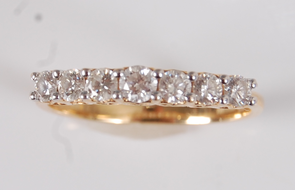 A Middle-Eastern 18ct yellow gold and diamond set tennis bracelet by Damas, with matching half - Image 2 of 6