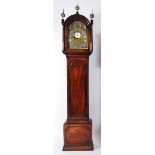 Thomas Smith of London - an early 19th century mahogany longcase clock, the hood having stop-