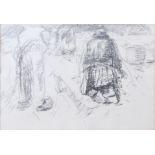 Harry Becker (1865-1928) - Potato harvest, Holland, lithograph, 38 x 55cmCondition report: Paper