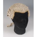 A Victorian barrister's horse hair wig by Ede & Son of Chancery Lane , in original annotated