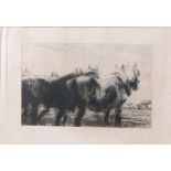 Harry Becker (1865-1928) - Turning Homeward, etching, signed in pencil to the margin, 25 x