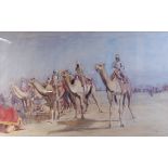 Constance Paterson - Study of a desert caravan , watercolour, signed and dated 1903 lower right,
