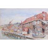Percy Thomas (1846-1922) - The Buoy's House, watercolour, signed, dated '97 and further titled lower