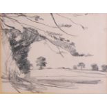 Harry Becker (1865-1928) - Landscape scene, pencil, 17 x 22.5cmCondition report: Light browning