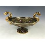 A large H. Bequet Quaregnon of Belgium table centrepiece