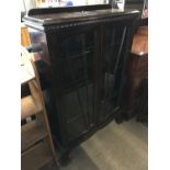 A Victorian mahogany glazed display cabinet, 75 x 26 x 114 cm