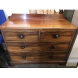 A Victorian mahogany chest of drawers, 114 x 47 x 96 cm