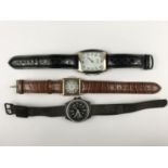 A Mount Black gents wristwatch together with two others