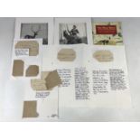 Americana / US Military history and autographs, comprising two prints after Frederic Remington,