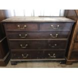 A George III mahogany chest of drawers