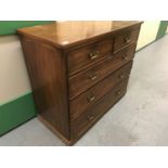 A Victorian mahogany chest of drawers, 111 x 52 x 96 cm