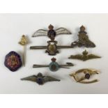 A number of military sweetheart brooches etc