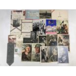 A quantity of Second World War postcards and ephemera including two Willrich studies of German