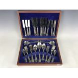 A cased canteen of electroplate cutlery