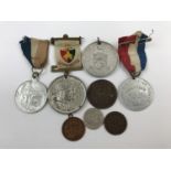 Sundry commemorative medallions and coins etc