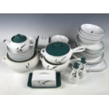 A quantity of Denby Greenwheat pattern dinner ware