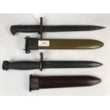 Two US pattern bayonets