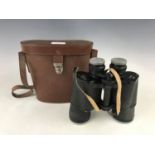 A cased pair of Sky Bolt 10 x 50 binoculars